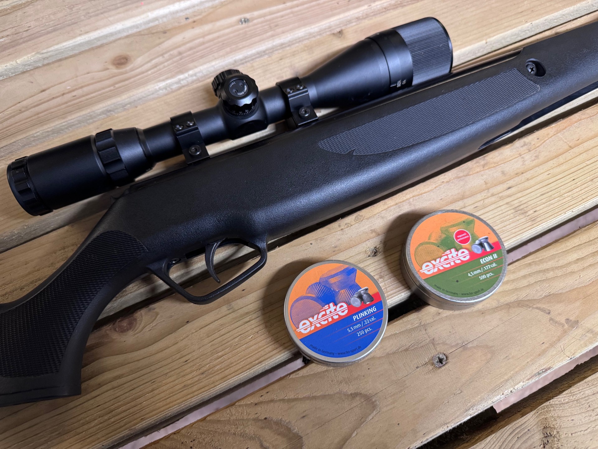 air rifle with pellets